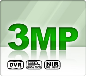 3 Megapixel Images - DVR - Digital Zoom - Near Infrared