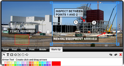 Scroll to Markup Tools