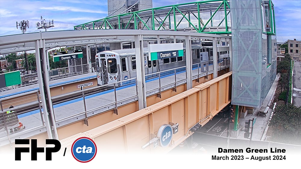 CTA Damen Green Line Station