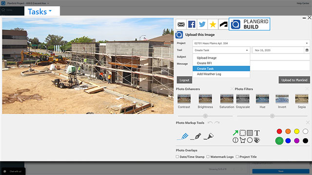 Add Imagery Directly to PlanGrid