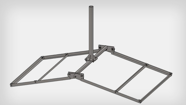 Pitched Non-Penetrating Roof Mount