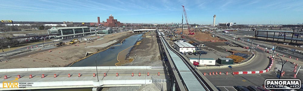 Aviation Construction Panorama from Newark Liberty International Airport (EWR)