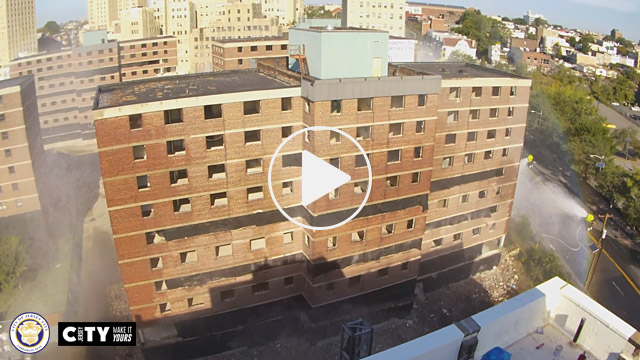 Jersey City Montgomery Gardens Implosion